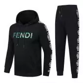 fendi tracksuit en vente fendi logo hoodie black